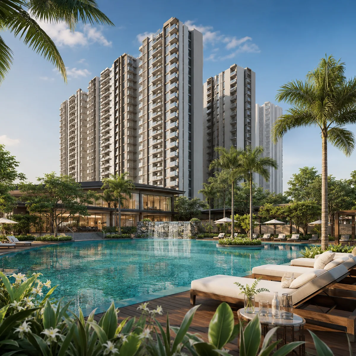 Purva Sanna Amanikere swimming pool and deck